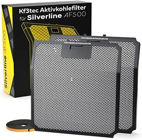 Aktivkohlefilter für Silverline AF 500 AKtivkohlefilter (bis zu 3x waschbar) - 2er Pack