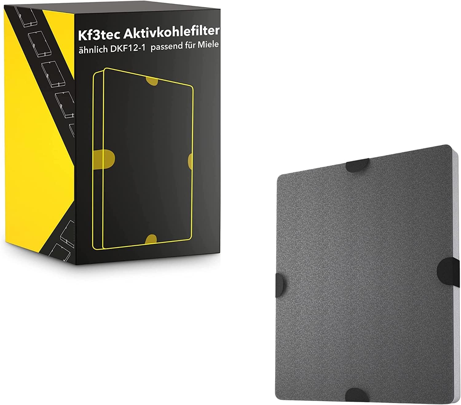 Aktivkohlefilter ähnlich DKF12-1 bzw. 6228731, passend für Miele Dunstabzugshauben DA269-4 / DA279-4 / DA390 / DA420 / 28996265D