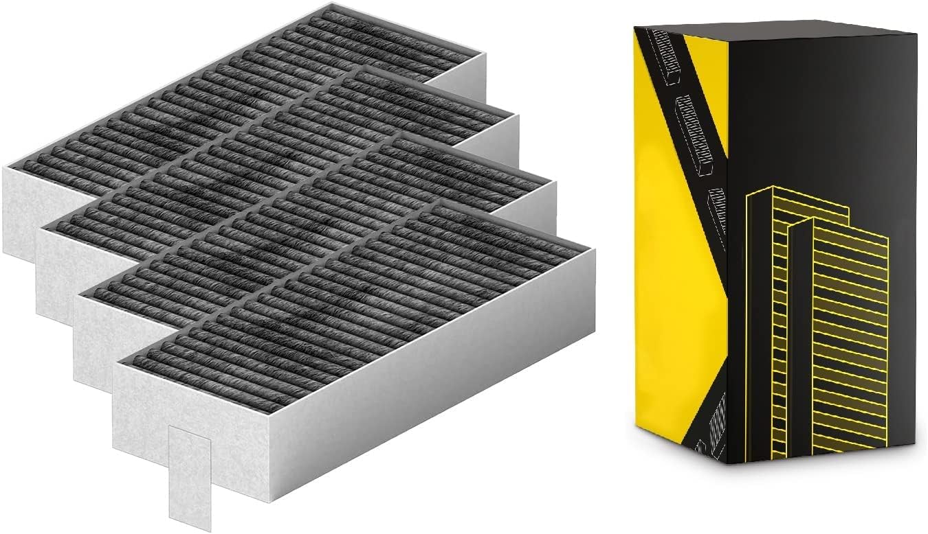 Aktivkohlefilter für Siemens HZ9VRCR0 / Bosch HEZ9VRUD0 / Bosch Siemens 17004796 / Neff 17004806, Z821VR0 / Gaggenau CA282111 (4 Filter)