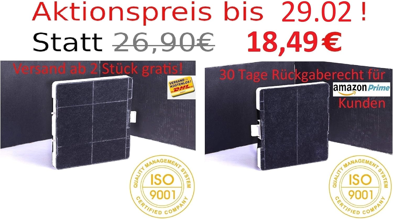 Aktivkohlefilter 2023er Version! Ausgezeichneter Aktivkohlefilter Dunstabzugshaube KF6 passend zb. für Siemens LZ53251 / Neff Z5101X1 / Bosch dhz5325 / VVZ52V40 / max bestellmenge 10 Stk