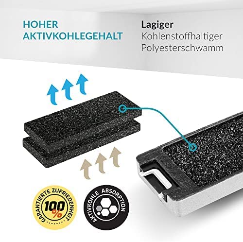 Aktivkohlefilter DKF 13-1 für Miele Dunstabzugshauben DKF13-1 bzw. 6485741, DA3366 / 3466 / 3496 (3er Pack)