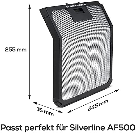 Aktivkohlefilter für Silverline AF 500 AKtivkohlefilter (bis zu 3x waschbar)
