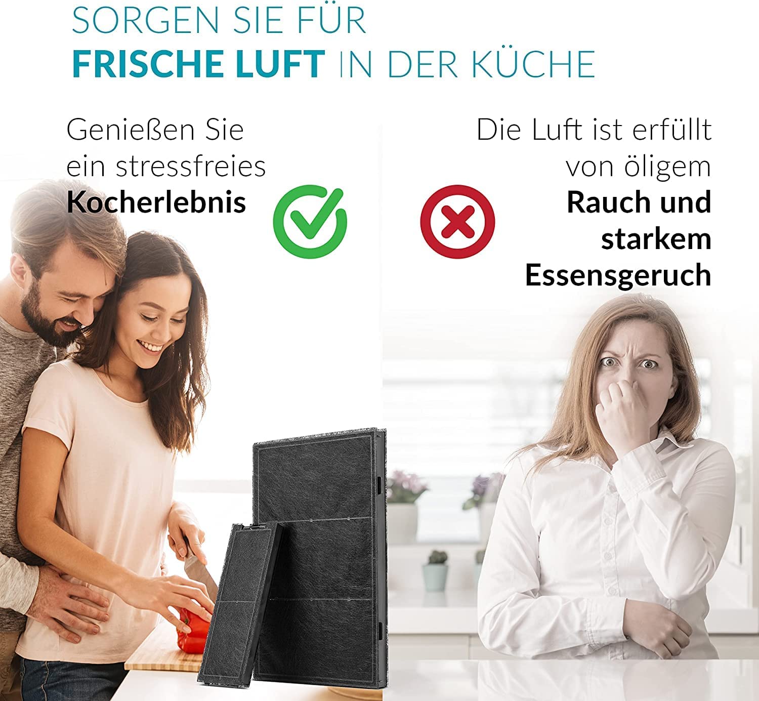 Aktivkohlefilter für Siemens LZ10AKA00 / Neff Z51AIA0X0 / Bosch DWZ0AK0A0 / Constructa Gaggenau 17000965