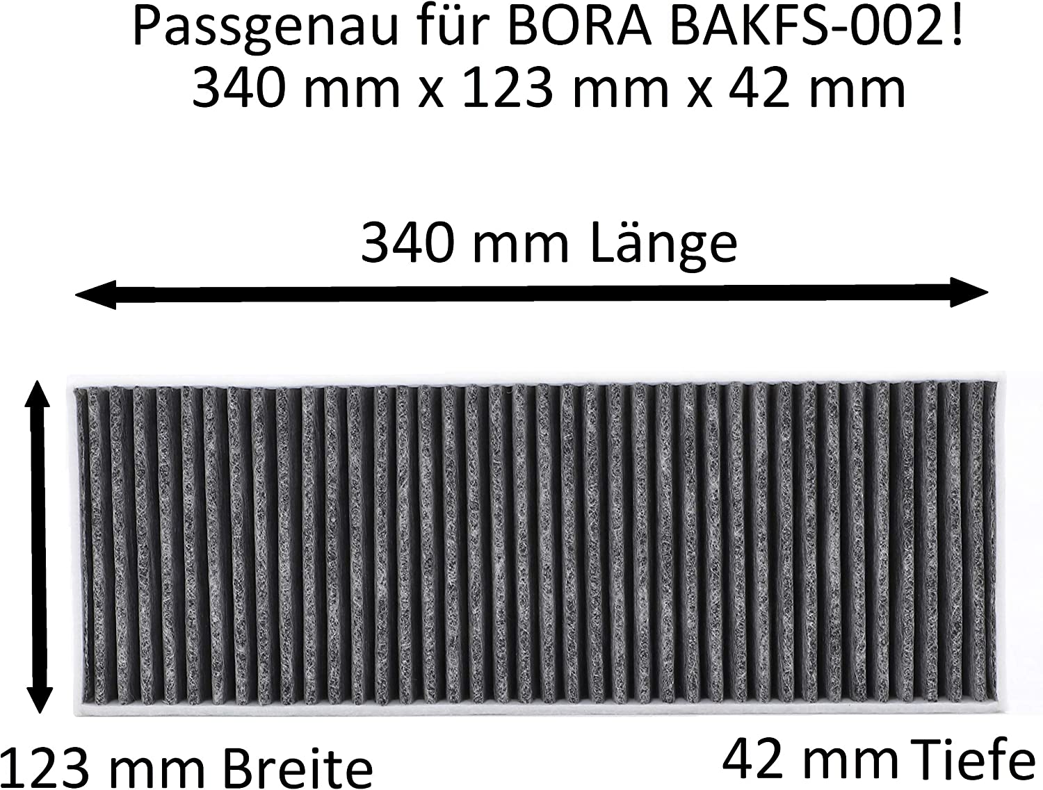 Aktivkohlefilter-Set für Bora Basic BAKFS und BIU/BHU/BFIU Dunstabzugshauben